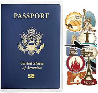 WHALEZON 5 Pack Clear Passport Cover, Transparent Plastic Passport Protector