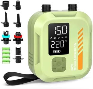 Rafeox Electric Paddle Board Pump, Rechargeable SUP Pump with 7 Nozzles