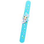 El Regalo's Kid's Mermaid Snap Wristband Bracelet Party Favors, Stylish Mermaid and Stars Slap Bands (Light Blue) For Girl