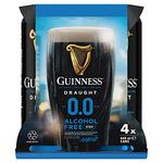 Guinness Draught 0.0 Alcohol Free | 0% vol | 4 x 440ml Cans | Iconic Stout | Rich Smooth Head & Sweetness of Malt Balanced with Hops | Guinness Six Nations | Ready For Rugby