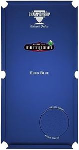 Championship Invitational Pool Table Felt, Billiard Table Cloth, Pool Table Felt Replacement kit, Billiards Table Felt Pool, 6 Precut Rail Cloth Strips, Pool Table Accessories - 8 FT (Euro Blue)