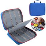 KISLANE Carrying Case for 48 Hot Wheels Cars, Kids Toy Cars Storage Case Hold 48 Hot Wheels Cars(Bag Only (Blue)