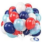 Balloons Red White Blue, 60 pcs 12 