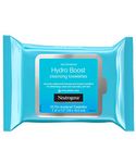 Neutrogena Hydro Boost Cleansing Facial Wipes, Blue, 25 Count, (Pack of 1)