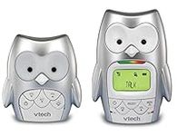 VTech Owl DECT 6.0 Digital Audio Baby Monitor with Night Light, 1 Parent Unit, Silver & White, DM225