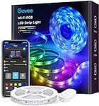 Govee Smart LED Strip Lights, 16.4ft WiFi LED Strip Lighting Work with Alexa and Google Assistant, 16 Million Colors with App Control and Music Sync LED Lights for Room, Kitchen, TV, Christmas