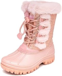 LONDON FOG Girls Youth and Toddler Icelyn Cold Weather Warm Lined Snow Boot girls boot in youth and toddler sizes pink size 9