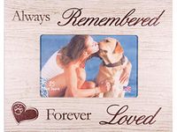 DOG MEMORIAL PICTURE FRAME: Always Remembered - Forever Loved