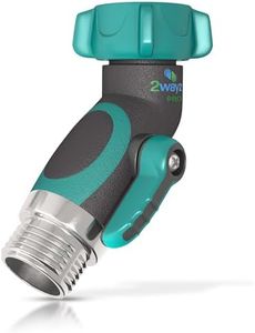 2wayz 45° Metal Hose Elbow, Hose Adapter, Hose Angle Connector, Water Hose Shut Off Valve, Heavy Duty