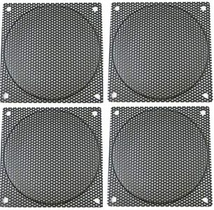 120mm Black Steel Computer Case Fan Mesh Grill/Guard/Filter - Medium Hole (Set of Four)