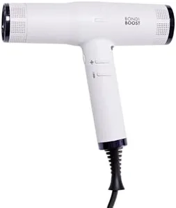 BondiBoost Sonic Dryer - 4X Faster Hair Drying - Ultra Lightweight/Super Quiet - 4 Temperatures + 3 Speeds + 2 Nozzles + Self Cleaning - Advanced Ion Technology to Reduce Frizz for Home + Salon