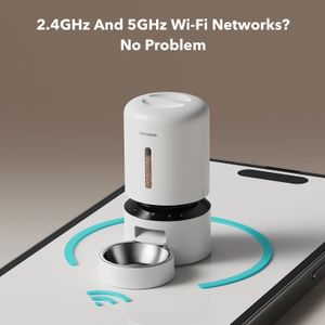 PETLIBRO Automatic Cat Feeder, 5L Smart WiFi Pet Food Dispenser – White
