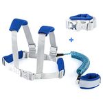 Yuehuam Toddler Leash& Harness for Boys Child Safety Wristband Leash Anti Lost Wrist Link for Toddlers Reflective Kid Harness with Leash Walking Leash with Lock