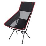 CLUEMART Ultralight Portable Camping Chair, Compact Folding Backpacking Chair, Collapsible Beach Chair Patio Dining Chair with Carrying Bag for Outdoor Hiking Fishing Backyard Picnic (Medium)