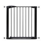 Munchkin Maxi-Secure Pressure Fit Toddler & Baby Safety Gate, for Stairs & Doorways Four point pressure fit, 76-82 cm, Black, (Measure from narrowest point (skirting to skirting)