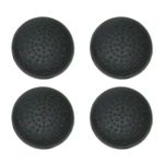 AKORD TPU Protective Analogue Thumb Grip Stick Caps for XBOX 360, XBOX One, PS4, PS5 Controllers - Black (Pack of 4)