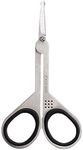 Seki Edge Stainless Steel Nostril Scissors (SS-908) - Safety Grooming Scissors with Round Blunt Tips for Trimming Nose Hair & Other Facial Hair for Men & Women - Made in Japan