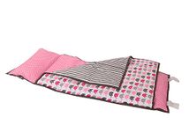 Bacati Elephants Nap Mat Bedding Set, Pink/Grey