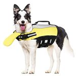 Dog Life Jacket for Swimming - Pet Float Coat Reflective Dog Vest Saver Swimsuit Vest with Padding for Small, Middle, Large Dogs