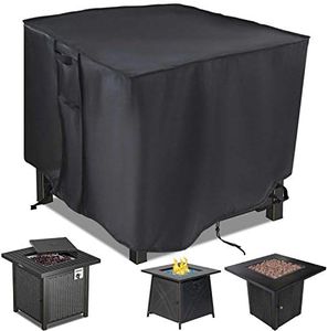 Saking Fire Pit Cover,44 inch Firepit Covers Square Gas Fireplace Fire Pit Table Cover for Propane Fire Pit- 44 X 44 X 25 inch