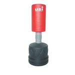 USI UNIVERSAL Free Standing Punching Bag, 706FS Kick Bag, Plastic/PU Construction, Elastomeric Spring Action, Plastic Base With Cavity For Filling Sand, 100-110kg Sand Capacity
