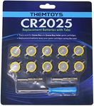 Tabbed CR2025 Batteries 10-pack, 20