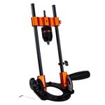 O'SKOOL Multi-Angle Drill Guide for Cordless Drills, Adjustable from 0 to 60 Degrees for Flat and Round Workpieces