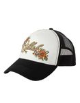Billabong Women's Aloha Forever Adjustable Trucker Hat with Mesh Back, Black Multi 1, One Size