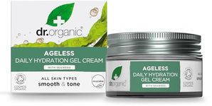 Dr Organic Ageless Daily Hydration Gel Cream with Organic Seaweed, Moisturising, Fine Lines, Wrinkles, Natural, Vegan, Cruelty-Free, Paraben & SLS-Free, Recycled&Recyclable, Certified Organic, 50ml