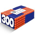 [300 Pack] Ray Squad Blue Nerf Darts, Nerf Darts Bulk - Nerf Bullet, Nerf Elite 2.0 Darts Foam Refill, Nwrf Bullets, Nerf Dart, Nerf Ammo Bullets, Nerf Refill Darts, Nerf Bullets, Nerf Gun Bullets