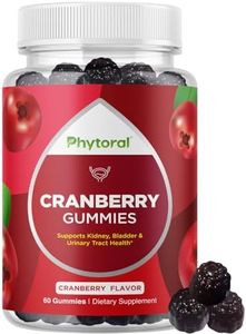 Extra Strength Cranberry Gummies for Women - Delicious Potent Cranberry Supplement for Women and Men for Bladder Kidney and Urinary Tract Health Support - Daily Gummy Vitamins for Women (30 Servings)