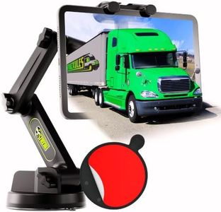 Tablet Holder for Truck Tablet Mount - iPad Mount for Truck, Heavy Duty Super Suction Cup, 16.7 inch Long Arm & Stable, Device & iPad Holder for Dashboard,Dashboard Pad Windshield and Window - Semi