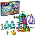 LEGO Trolls World Tour Pop Village Celebration 41255 Trolls Tree House Building Kit for Kids, New 2020 (380 Pieces)