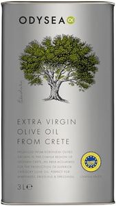 Odysea Greek Extra Virgin Olive Oil PGI Chania, 3 l (Pack of 1)