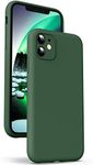 Supdeal Liquid Silicone Case for iPhone 11, [Camera Protection] [Anti Fingerprint] [Wireless Charging] 4 Layer Phone Case Protective Cover, Built-in Microfiber Round Edge Case, 6.1", Green