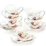 Foraineam Tea Cups and Saucers Set 