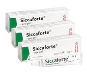 Siccaforte Eye Gel with Carbomer | Smooth, Moisturizing and Healing for Fresh Eyes | Soothing Irritated and Sore Eyes | Comfortable on Eyes for Day Time Use | Long Term Relief (3 x 10 g)