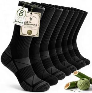Salilas Mens Socks Bamboo Viscose, Running Athletic, Crew