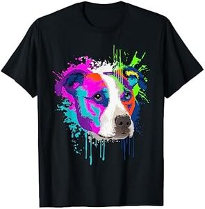 Splash Art Pitbull Dueño De Un Perro Regalo Perros Camiseta