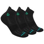 BAMBOS Bamboo Fibre Bamboo Ankle Length Socks For Men Anti-Microbial Ultra Soft Padded Ankle Socks, Pack Of 3 Black