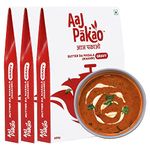 Aaj Pakao - Butter Da Masala Makhani Gravy Mix | Ready to Cook | 900gms Wet Masala Paste | For Instant Paneer Butter Masala, Butter Chicken | 100% Natural & No Added Preservatives (Pack of 3)