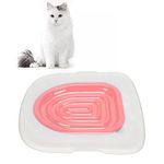 Cat Toilet Training Kit, Cat Potty Training Toilet Seat, Universal Cat Toilet Training Systems Reusable Plastic Cat Toilet Trainer for Pet Cleaning, Pet Supply, Teach Cat to Use Toilet