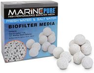 CerMedia MarinePure 1.5-Inch Sphere Bio-Filter Media for Marine and Freshwater Aquariums, 1-Gallon