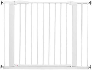 BabyDan Swing Shut, Pressure Fit Stair Gate, 77.3-103.6 cm, Baby Gate/Safety Gate, White, Made in Denmark - (Pet Gate/Dog gate)