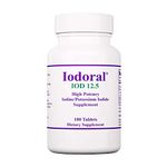 Optimox, Iodoral 12,5mg, with Iodine and Potassium Iodide, Depot, 180 Vegan Tablets, Vegetarian, Gluten-Free, Soy-Free, Non-GMO
