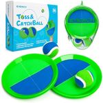 EVERICH TOY Beach Toys for Outdoor Games for Kids Ages 3-10, Yard Lawn Ball Catch Games Paddle Toss-Upgraded Version Game for Family, Boys and Girls Gifts (2 Rackets, 2Balls, 1 Bag)