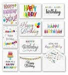100 Happy Birthday Cards Bulk, Larg