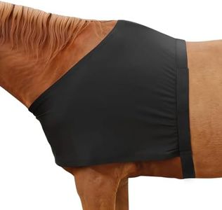 GRLEAYIE Breathable Horse Shoulder Guard Thick Stretchy, UV Protection Horse Slinky for Outdoor, Adding Comfort Prevents Chafing Black