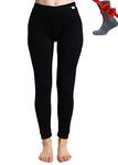 Merino.tech Merino Wool Base Layer Womens Pants Merino Wool Leggings + Socks (Small, Black 250)