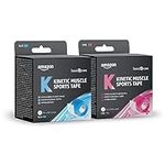 Amazon Basic Care - Kinetic Muscle Sports tape, 5m x 5cm, Pack of 2, Blue/ Pink